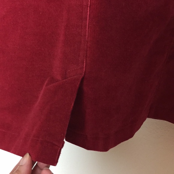 Outer Edge Christmas Red Working Corduroy Jacket - Picture 6 of 8